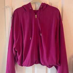 XL Athleta Alicia Keys Zip Hoodie Pink EUC